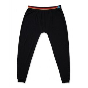 Aviator Nation Leggings Womens Black Size M Rainbow Elastic Compress Waist USA